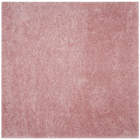 Safavieh 4 x 4 ft. Polar Shag Power Loomed Square Area Rug, Light Pink PSG800P-4SQ